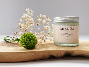 White Jasmin Scented Candle